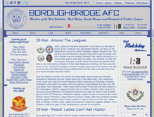 Tablet Screenshot of boroughbridgeafc.com